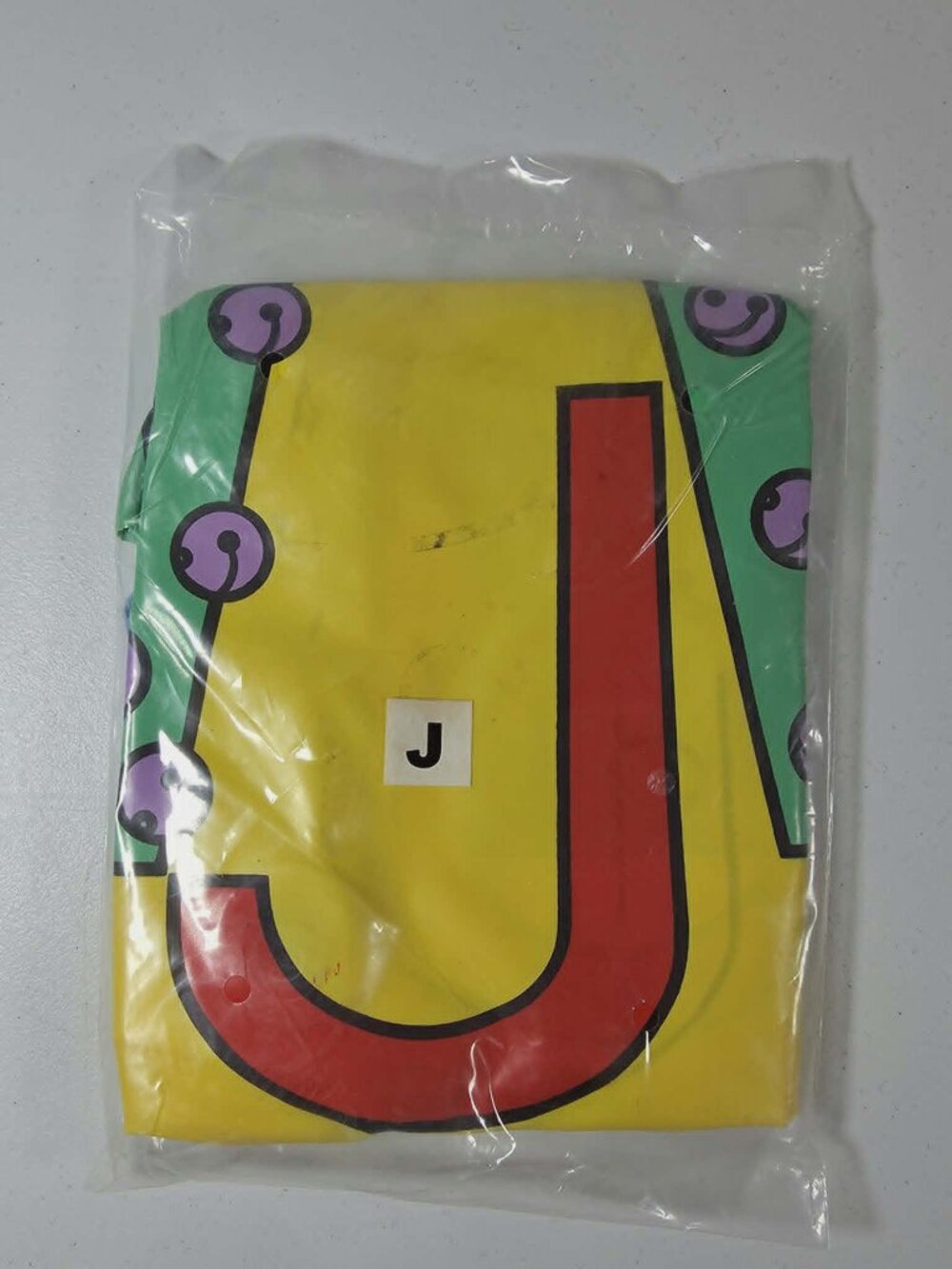 LETTER PEOPLE HUGGABLES VTG INFLATABLE LETTER J JINGLE JINGLE JACKET NOS SEALED